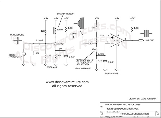 40khz ultrasonic circuit schematic